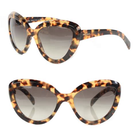 prada cat eye sunglasses gold|Prada cat eye tortoiseshell glasses.